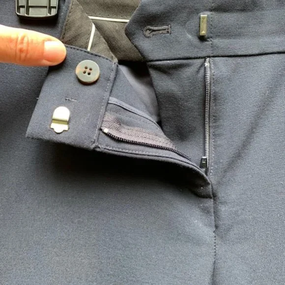 Ann Taylor navy blue ankle pants size 0P - Picture 4 of 9